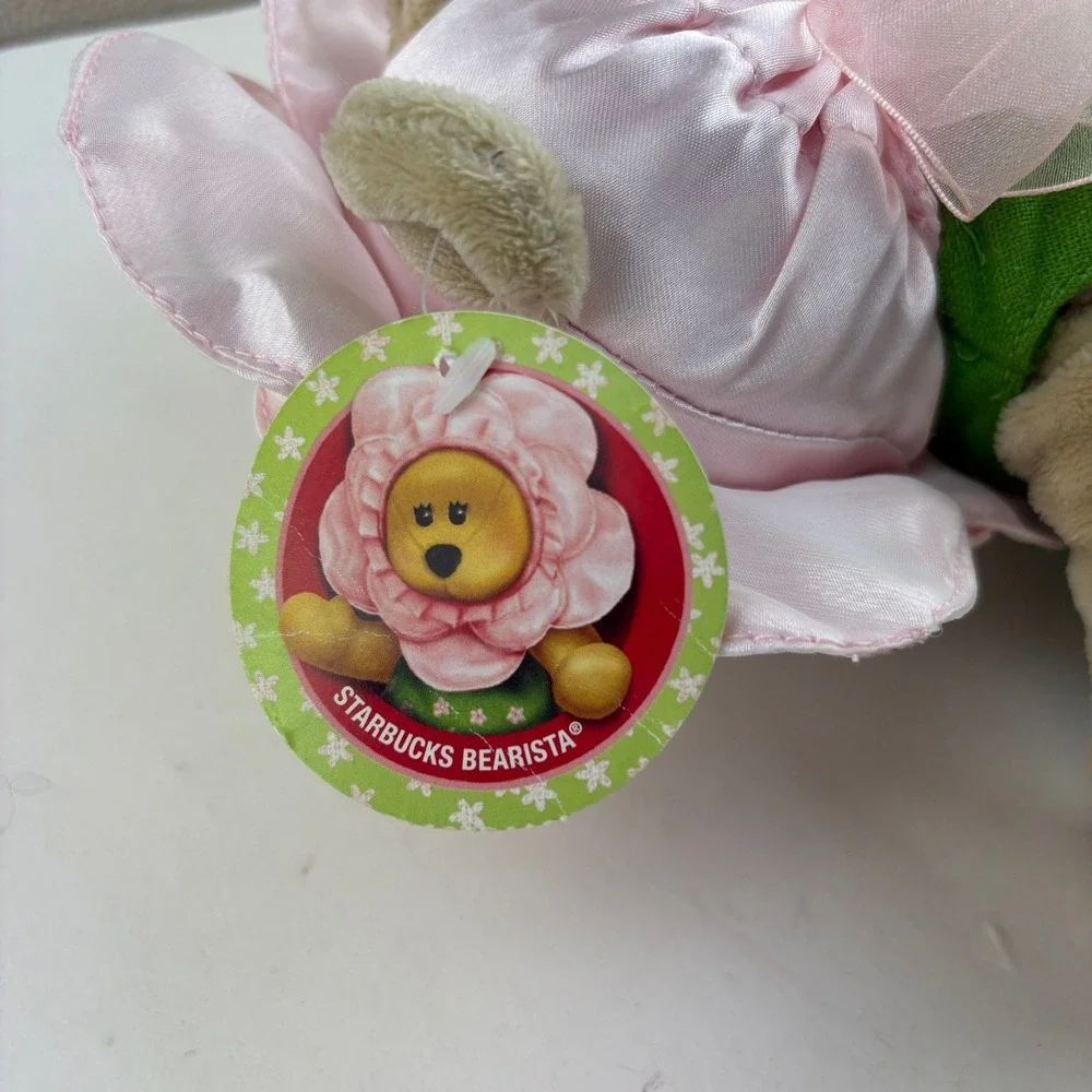 Starbucks Bearista Bear 92nd Edition‎ 2010 Spring Flower Collectible Plush Bear